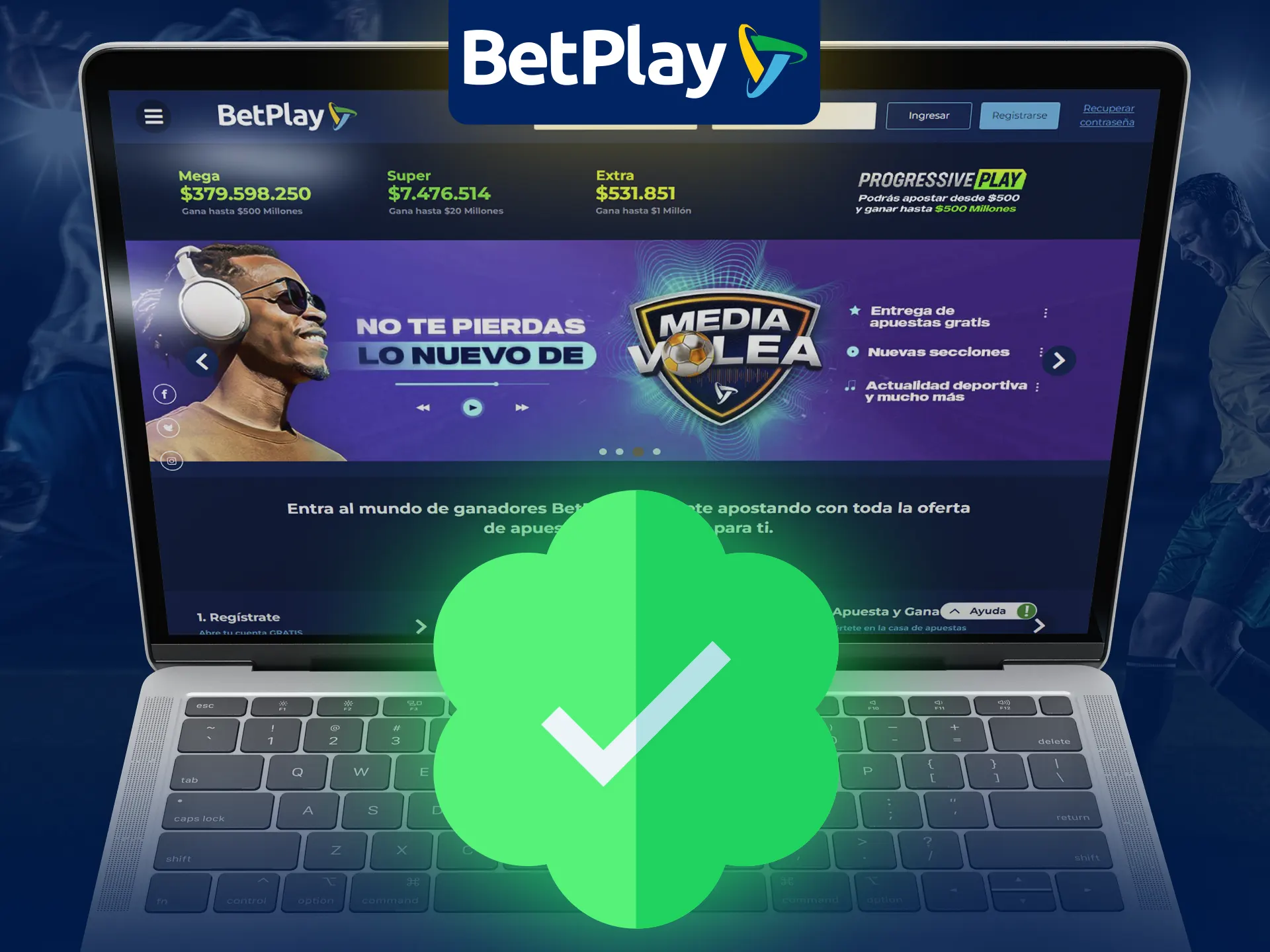 Verifica tu cuenta de BetPlay para seguridad.