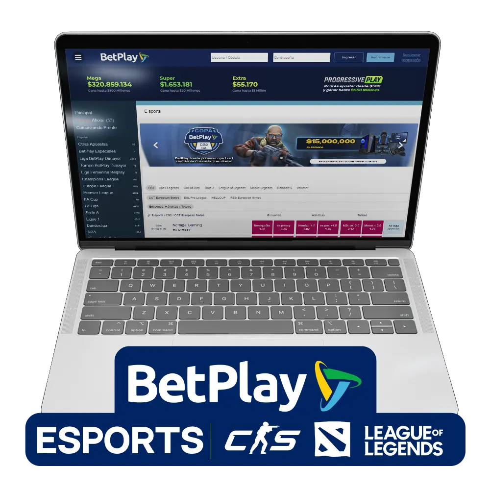 Apuesta eSports en BetPlay para diversificar tu experiencia de juego.
