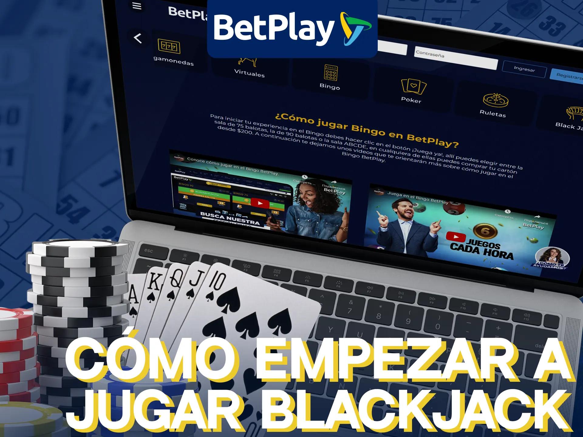 Comienza a jugar Blackjack en BetPlay con pasos simples.