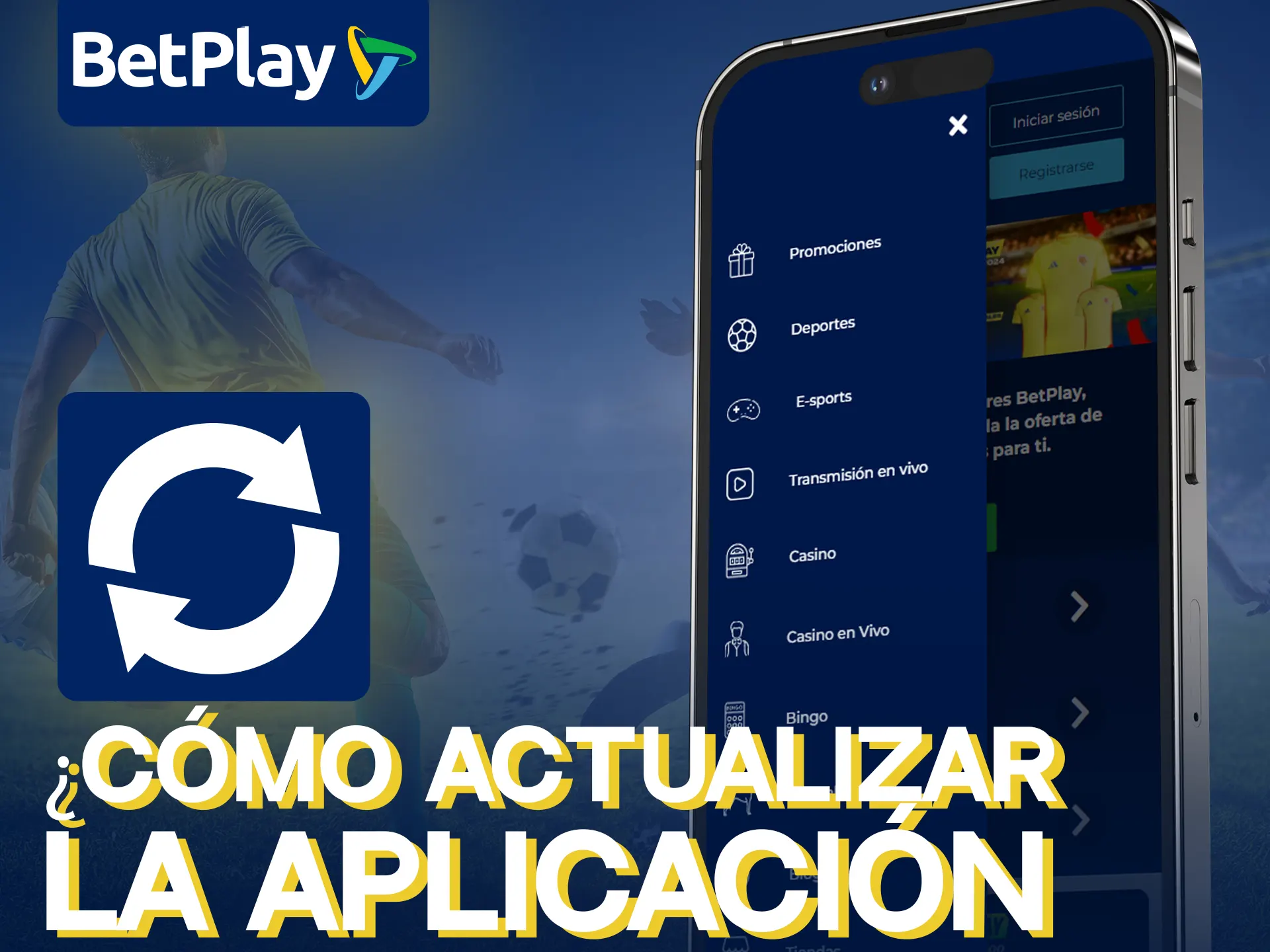 Actualiza la app BetPlay para mejor rendimiento.