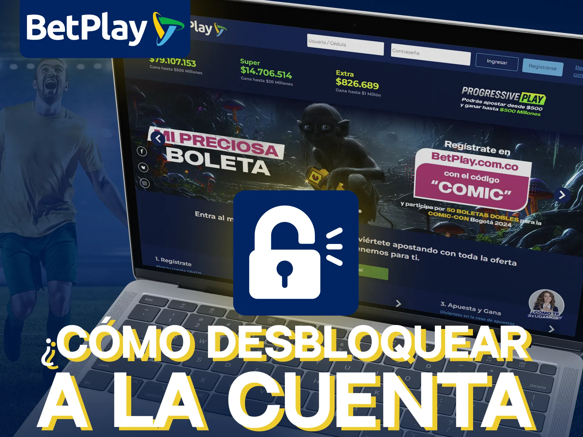 Recupera tu cuenta BetPlay restableciendo tu contraseña.