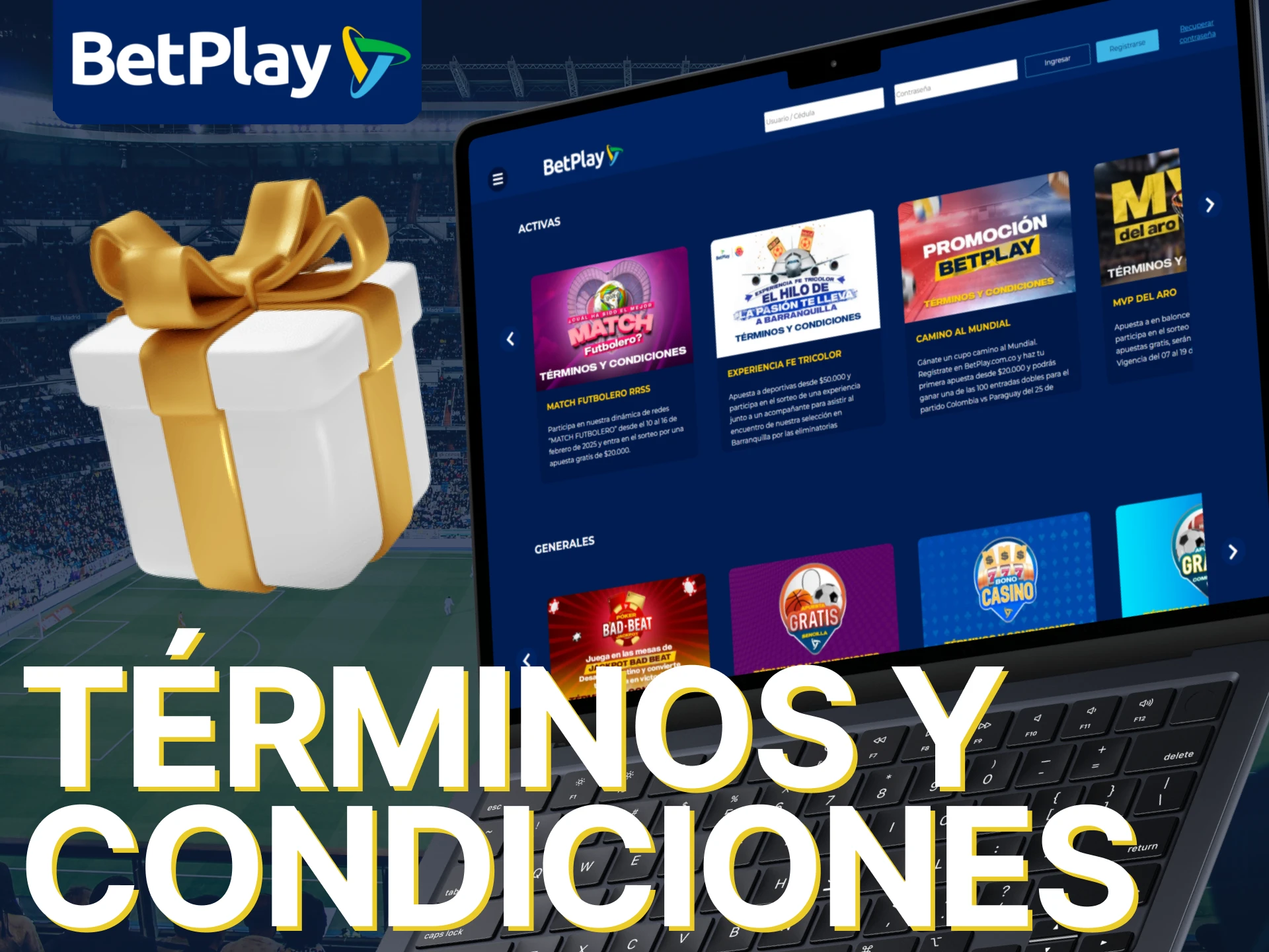 Consulta los términos y condiciones de los bonos BetPlay.